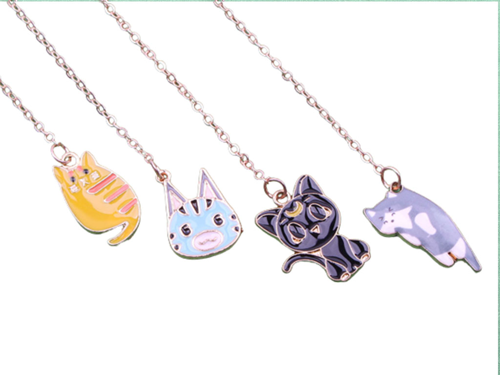 بوک مارک فلزی گربه (تنوع طرح)