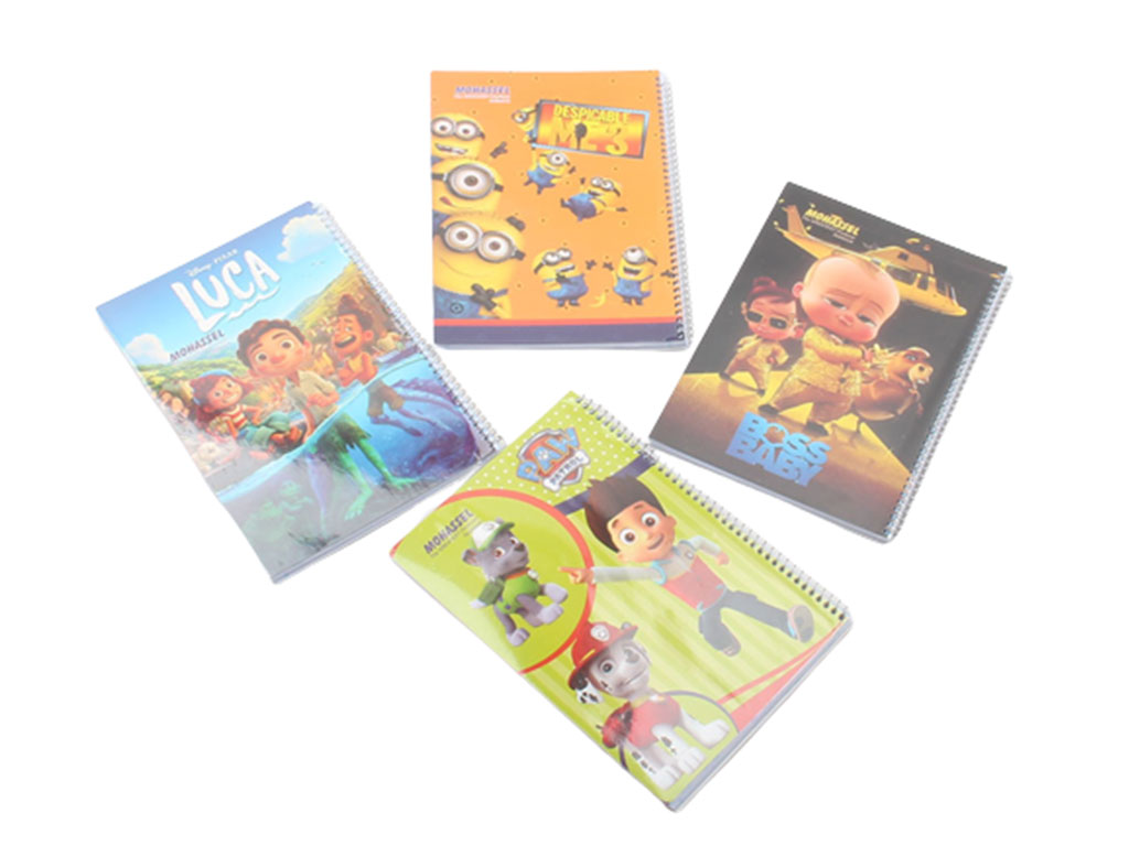 دفترچه مشق سیمی 60 برگ جلد دار محصل