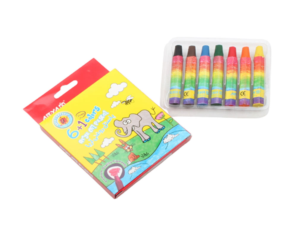 پاستل روغنی 6 رنگ آریا