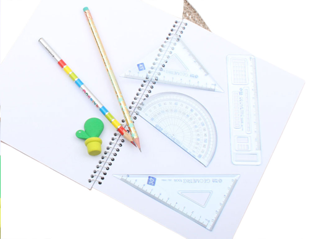 ست خط کش، گونیا و نقاله Geometric