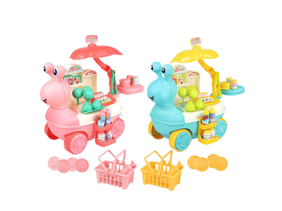 ست چرخ دسر و بستنی فروشی مدل حلزون