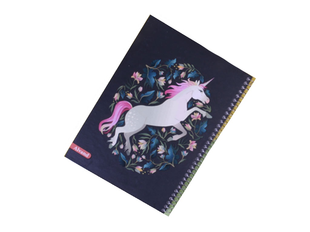 دفتر مشق سیمی 100 برگ با جلد گالینگور الوند