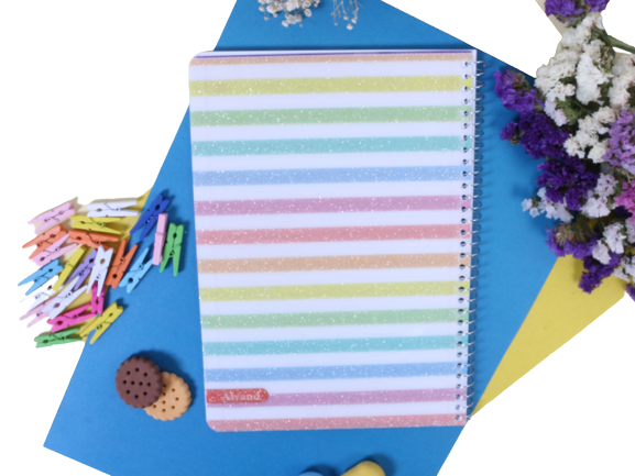 دفتر مشق سیمی 50 برگ با جلد فانتزی اکلیلی الوند