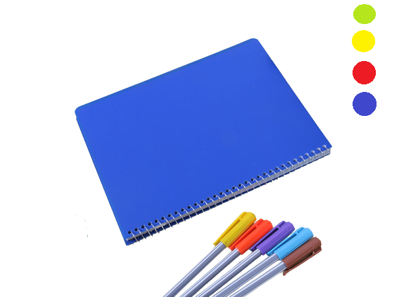 دفتر مشق سیمی 80 برگ طلقی ساده الوند