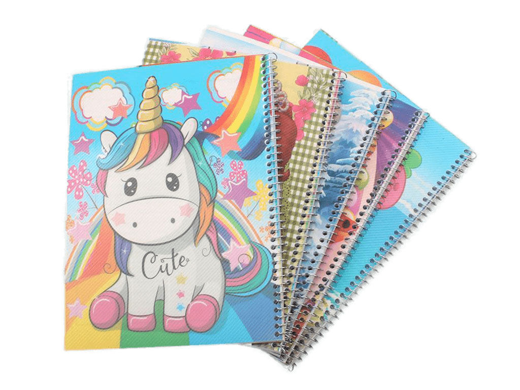 دفتر مشق سیمی 50 برگ طلقی فانتزی