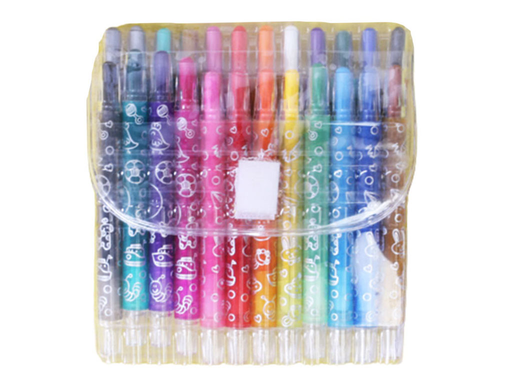 پاستل 24 رنگ طرح پیچی