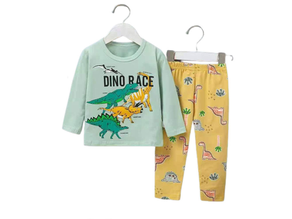 بلوز و شلوار راحتی پسرانه طرح دایناسور