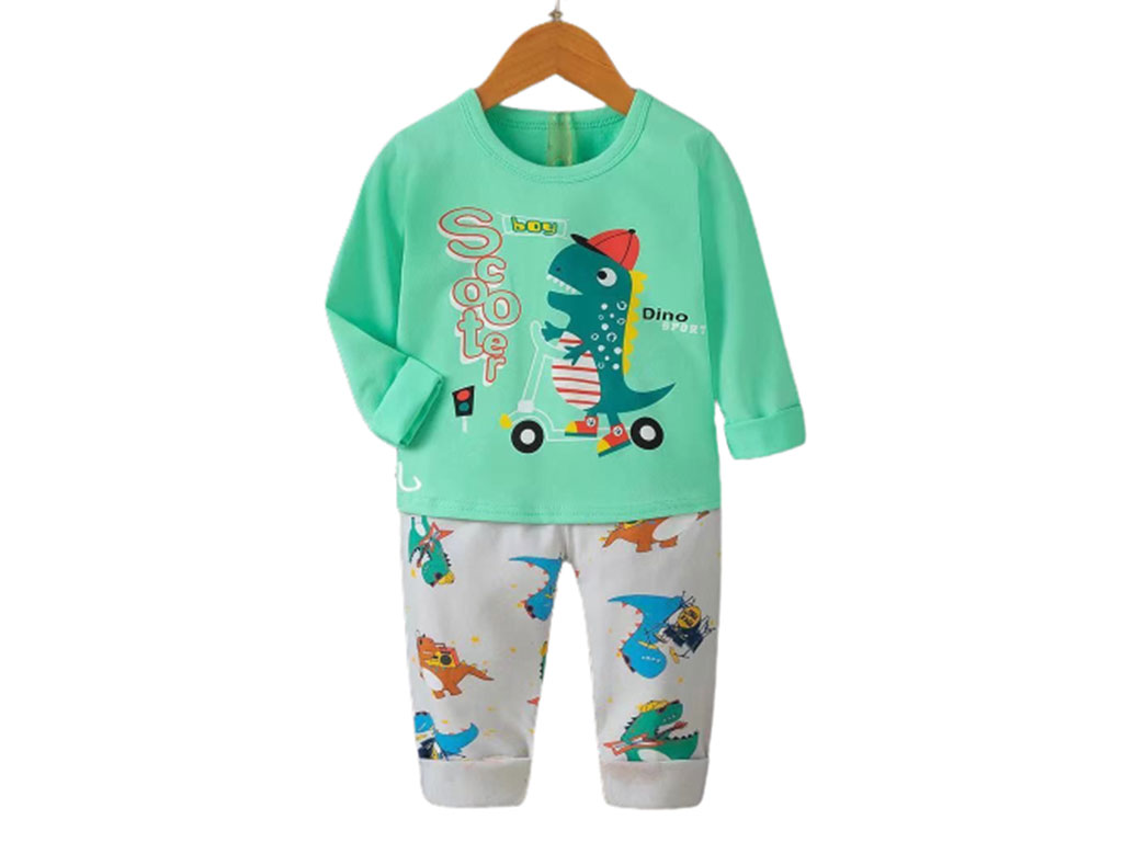 بلوز و شلوار راحتی پسرانه طرح دایناسور