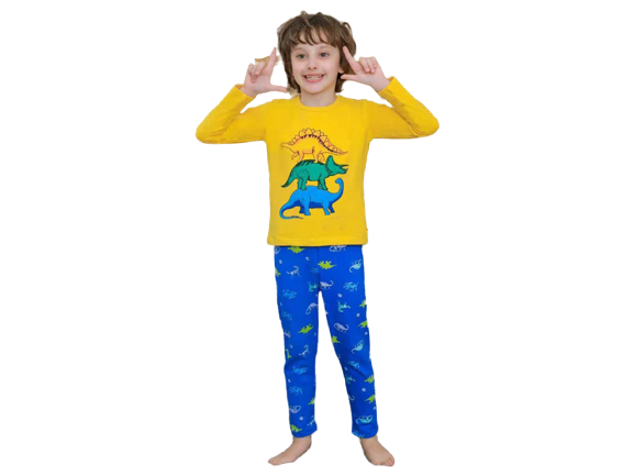 بلوز و شلوار راحتی پسرانه طرح دایناسور