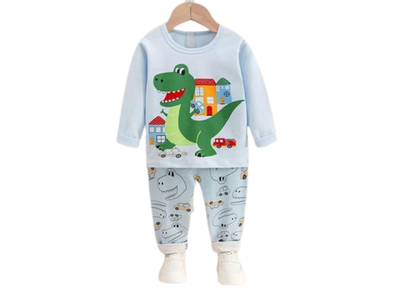 بلوز و شلوار راحتی پسرانه طرح دایناسور