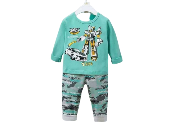 بلوز و شلوار راحتی پسرانه طرح ربات