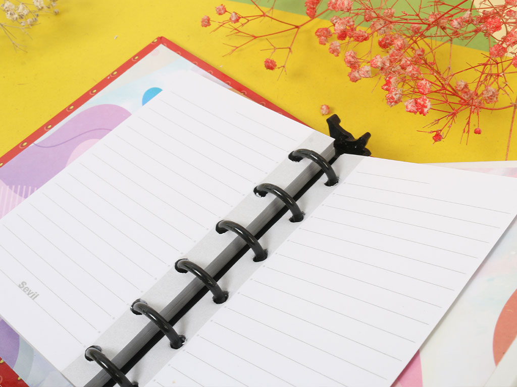دفترچه یادداشت کلاسوری طرح دار سویل sevil