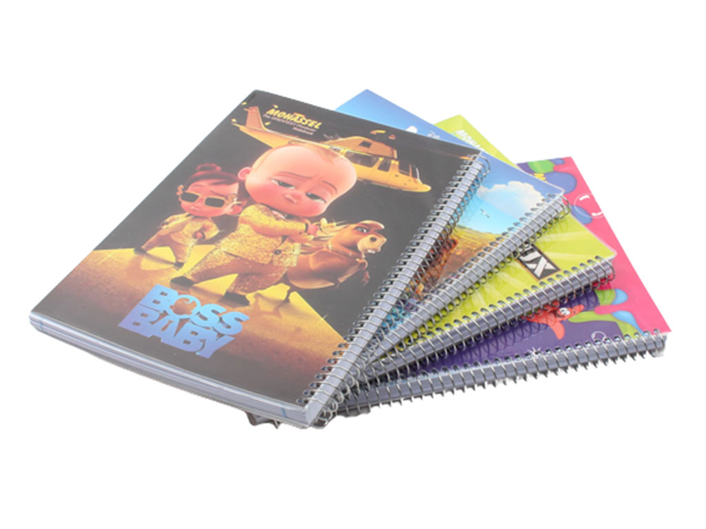 دفتر مشق سیمی 100 برگ طلقی فانتزی