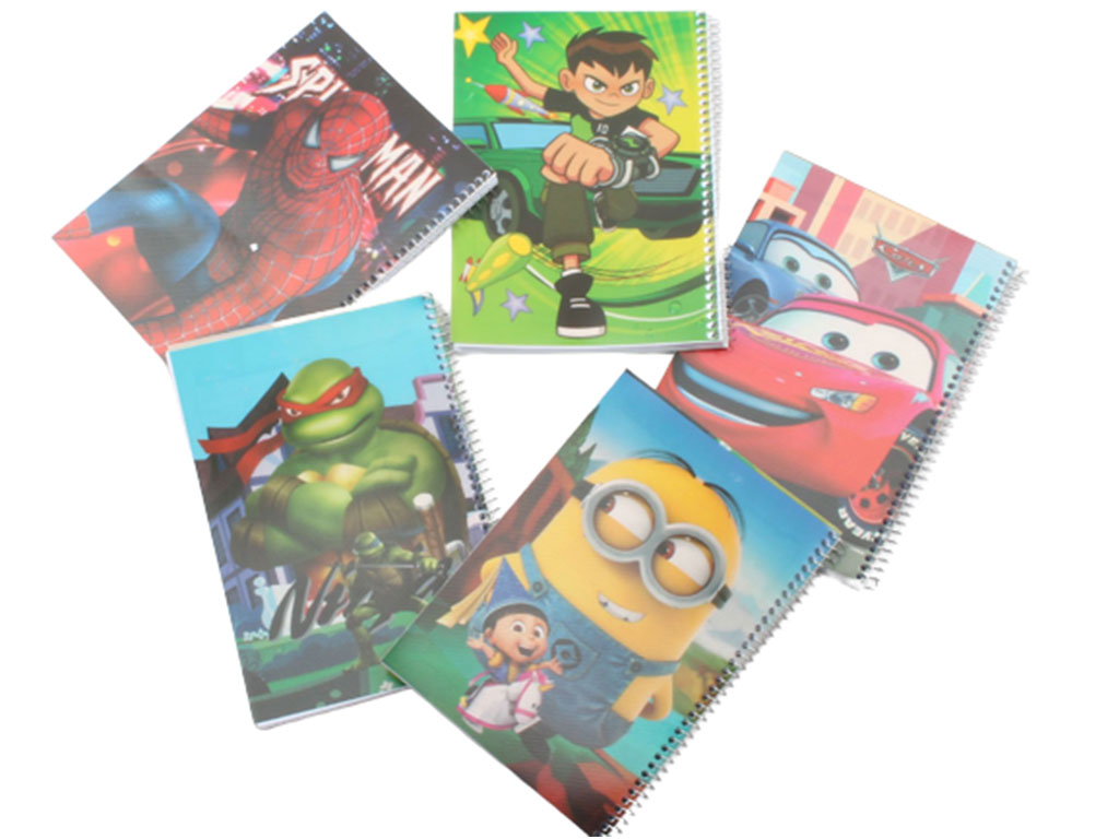 دفتر مشق سیمی 80 برگ طلقی فانتزی