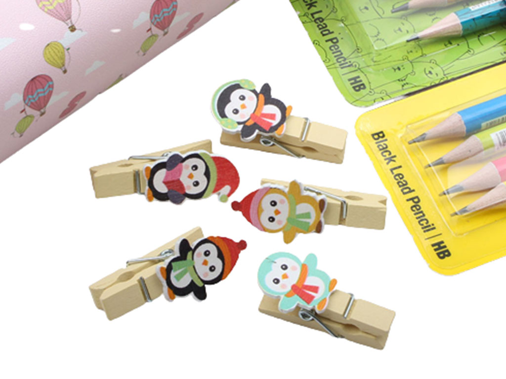 گیره چوبی 10 عددی (تنوع طرح)