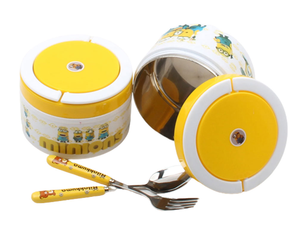 ظرف غذای یک طبقه استیل مینیون