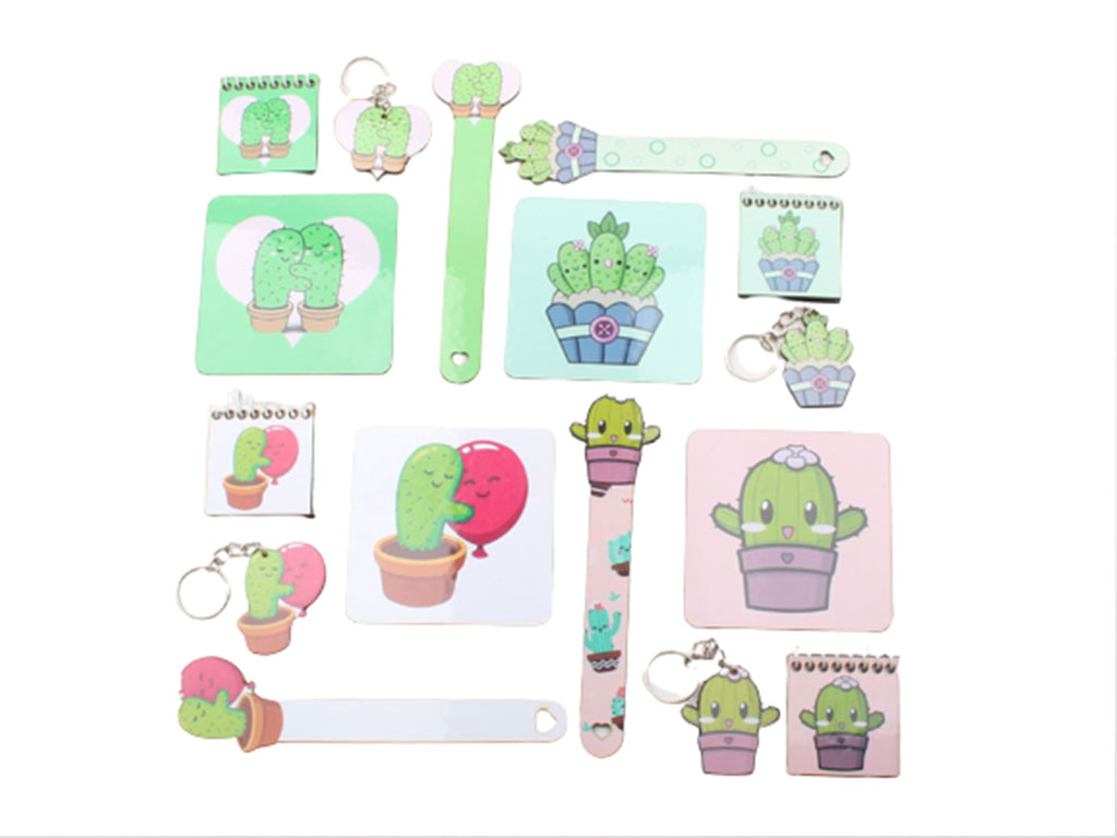 ست دفترچه، بوک مارک، زیر لیوانی و جاسوئیچی(تنوع طرح)