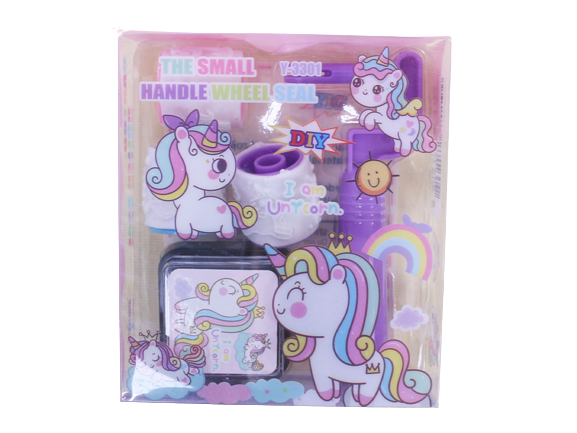 مهر غلطکی طرح یونیکورن دارای 3 طرح همراه با استامپ