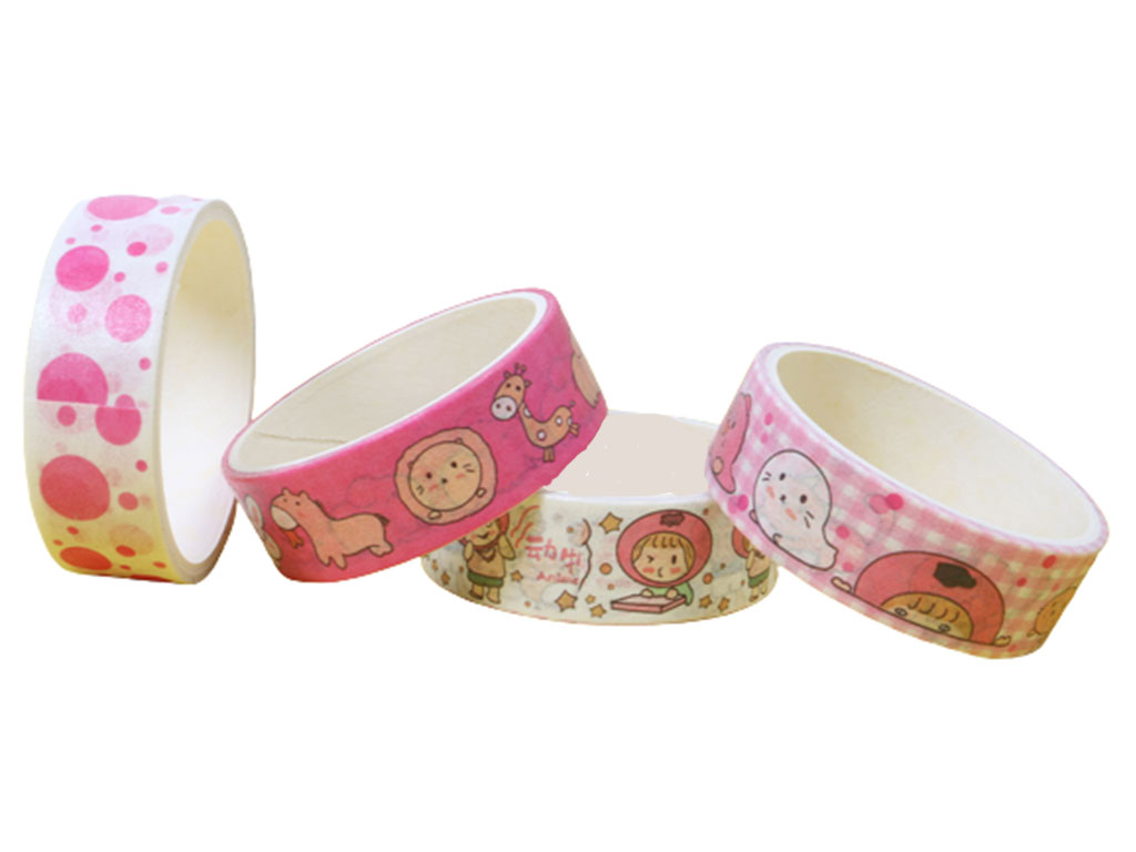 چسب نواری فانتزی طرحدار 4 عددی(دارای رنگ بندی)