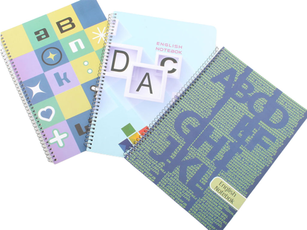 دفتر 50 برگ سیمی زبان (2 خط)