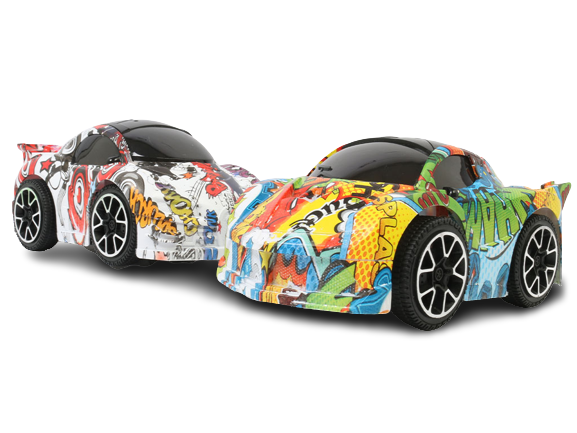 ماشین موزیکال سه بعدی چراغدار مدل مسابقه ای