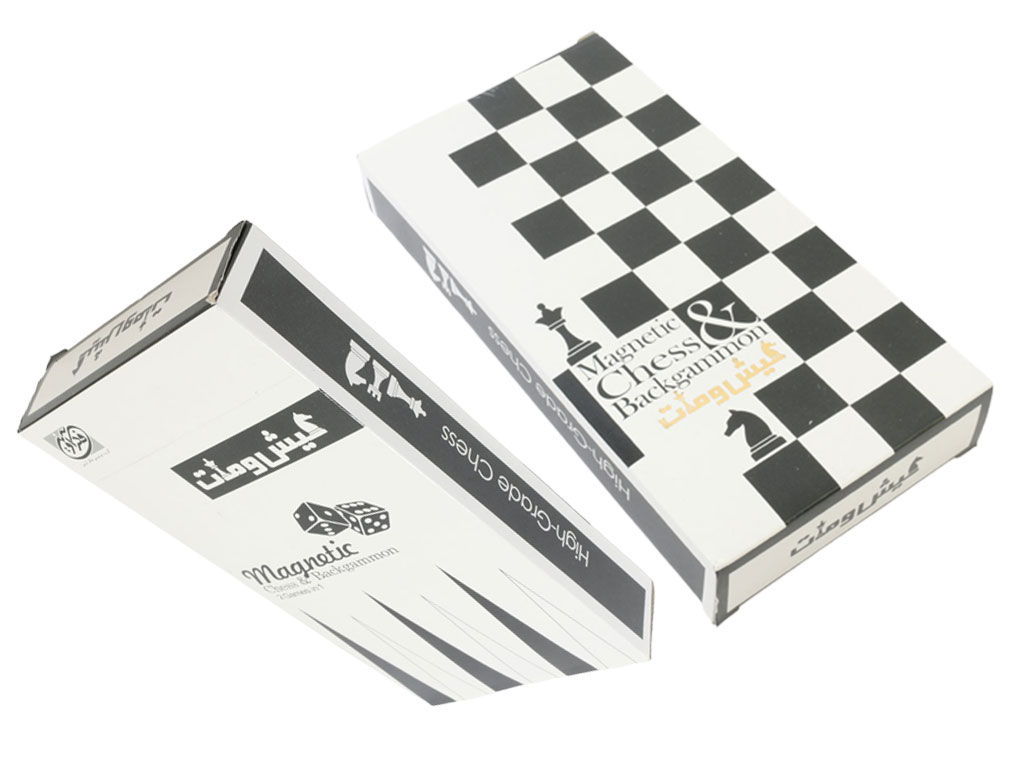 بازی شطرنج و تخته نرد آهنربایی کیش و مات فکرآوین