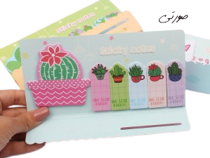 استیک نوت کاکتوس و گربه