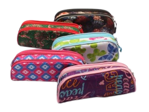 جامدادی دو زیپ طرح دار