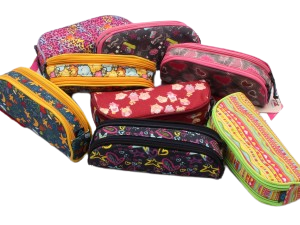 جامدادی دو زیپ School fans (دارای تنوع بالای طرح و رنگ)