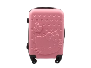 چمدان 20 اینچ کیتی صورتی Hello kitty