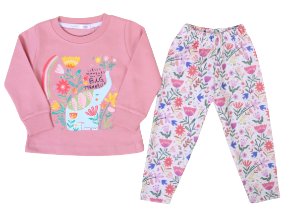 بلوز و شلوار راحتی دخترانه کیدومکس kido max