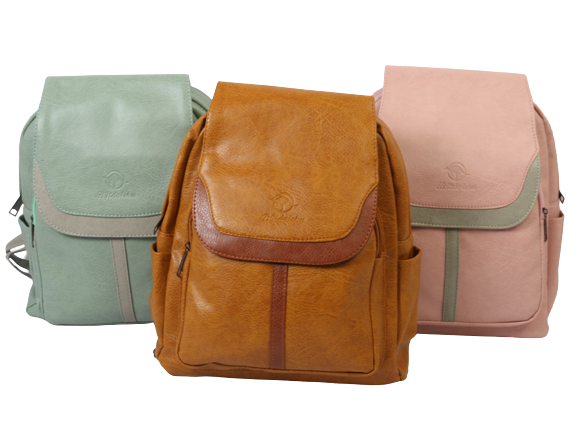 کوله پشتی چرم دخترانه