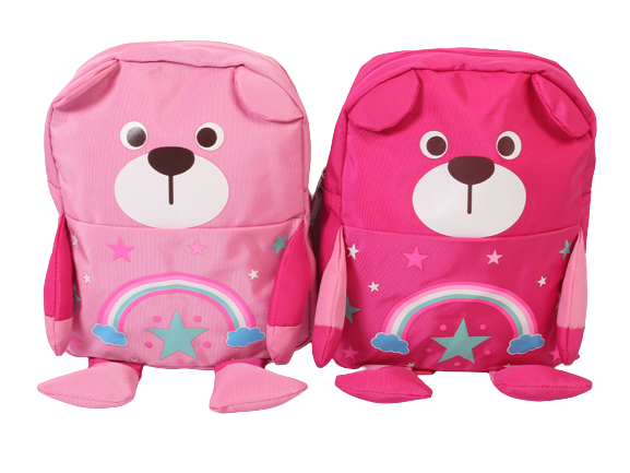 کوله پشتی دخترانه فانتزی طرح سگ با دست و پای برجسته