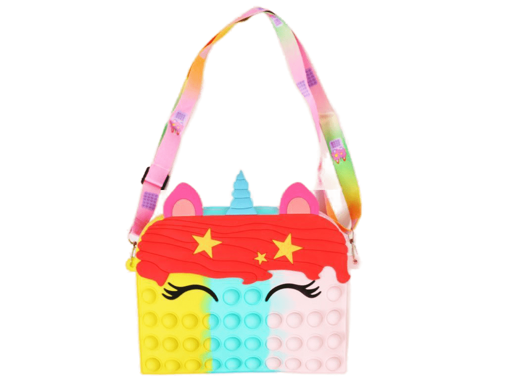 کیف سیلیکونی دخترانه مدل پاپ ایت طرح یونیکورن