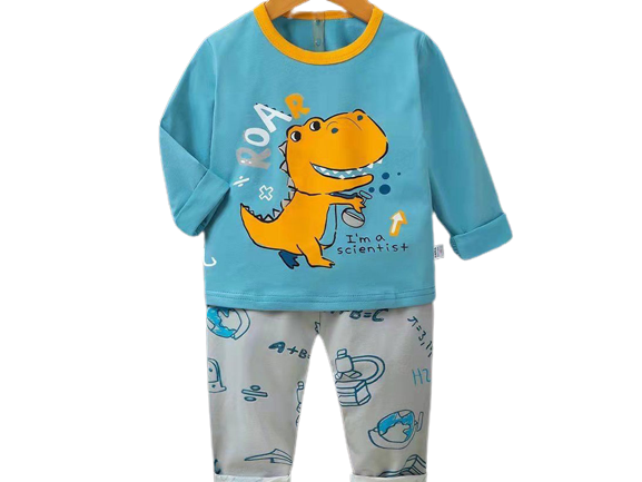 بلوز و شلوار راحتی پسرانه طرح دایناسور