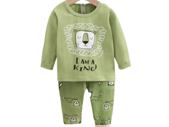 بلوز و شلوار راحتی پسرانه طرح شیر