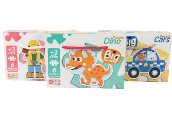 پازل 6 عددی با طرح های مختلف