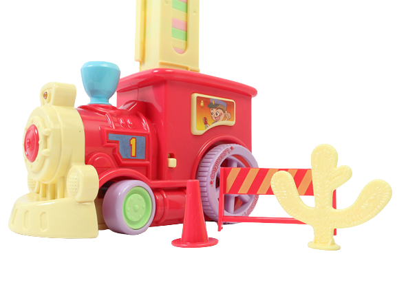 قطار دومینو ساز موزیکال اسباب بازی