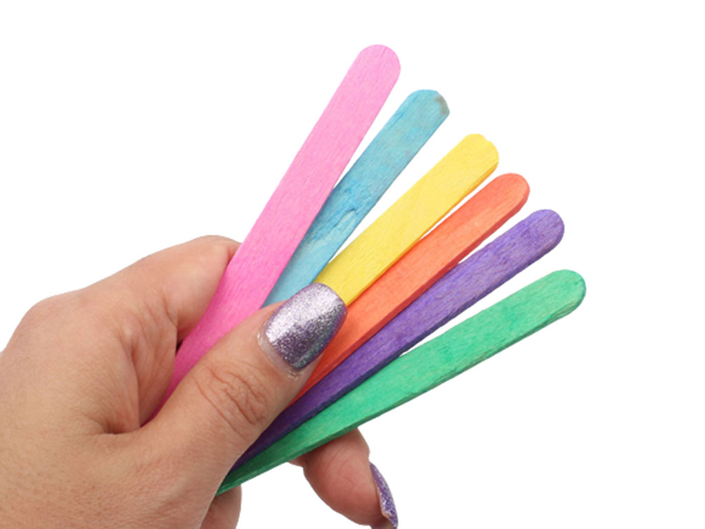 چوب بستنی رنگی