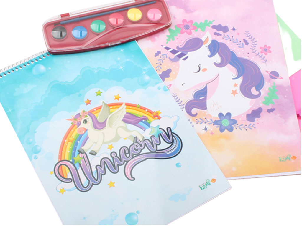 دفتر  نقاشی سیمی رحلی 40 برگ (تنوع طرح)