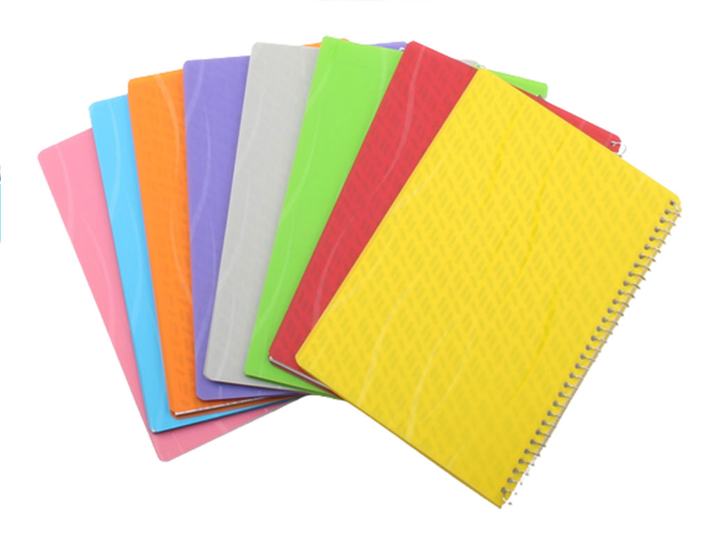 دفتر مشق سیمی 80 برگ طلقی ساده