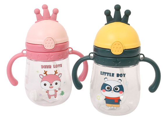 لیوان نی دار و دکمه ای بچه گانه با بند آویز