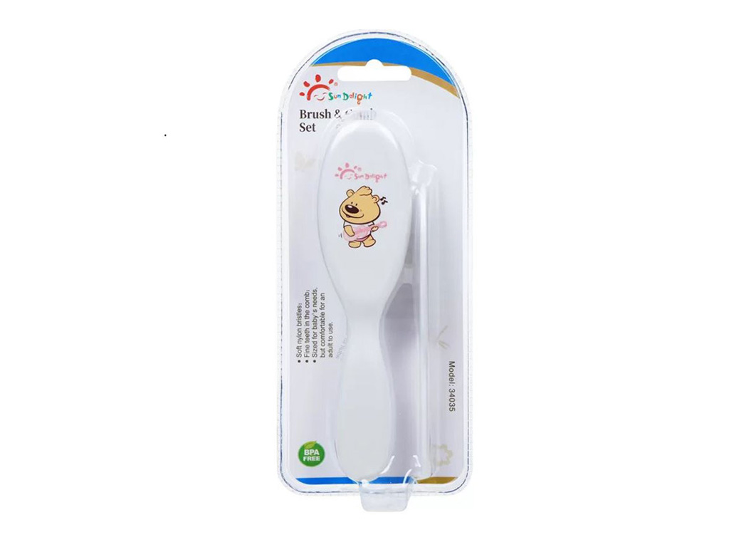 ست شانه و برس نوزادی سان دلایت sun delight