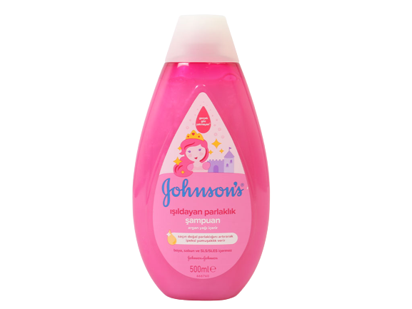 شامپو سر براق کننده بچه حاوی روغن آرگان 500 میل جانسون johnsons