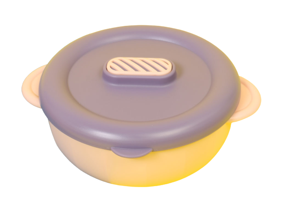 ظرف غذای چسبان نوزادی داخل استیل رووکو rovco