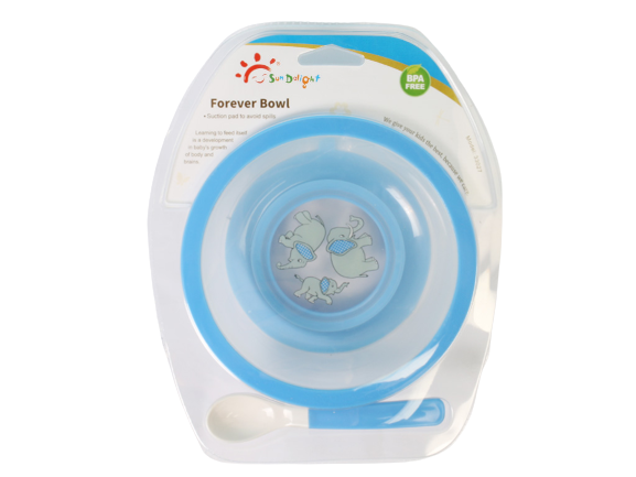 کاسه چسبان و قاشق نوزادی پسرانه سان دلایت sun delight