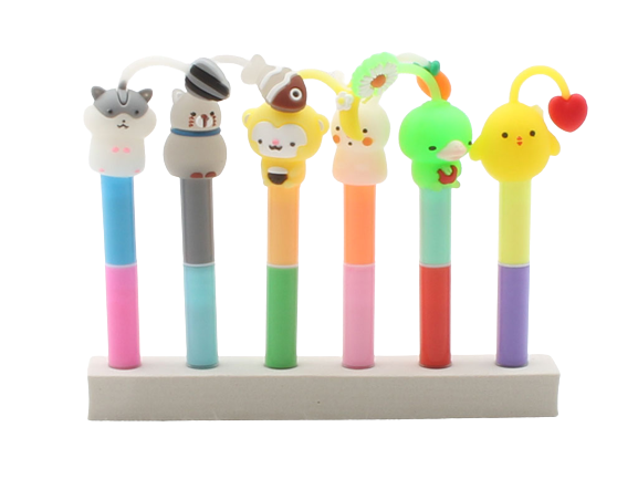 ماژیک هایلایت دو سر حیوانات (12 رنگ)