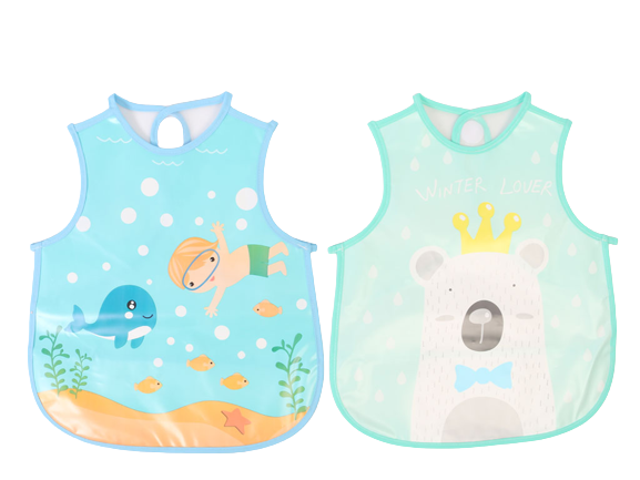 پیشبند نوزادی آستین حلقه ای و جیب دار