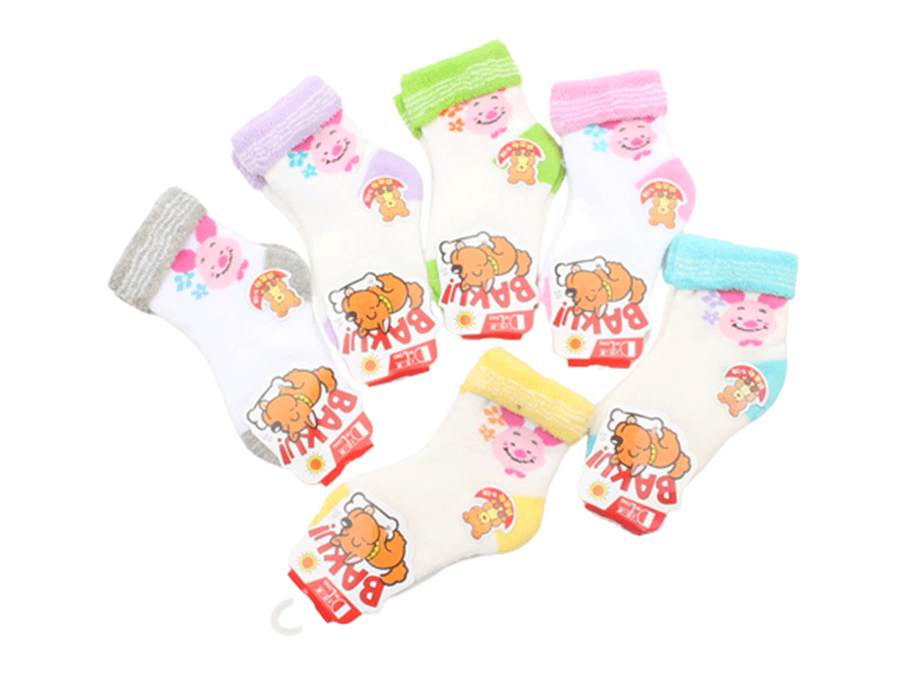 جوراب حوله ای لبه دوبل (2-1 سال)