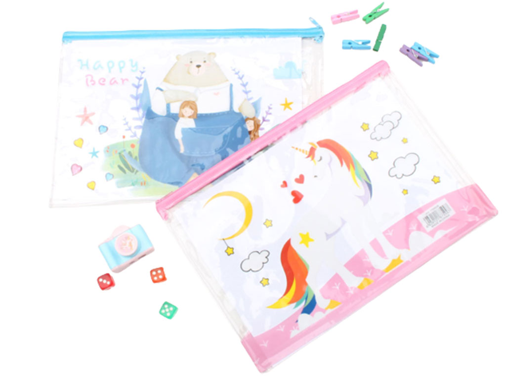 پوشه زیپ دار شفاف